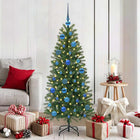 Christmas Ball Set with 150 LED 61 pcs Blue Plastic