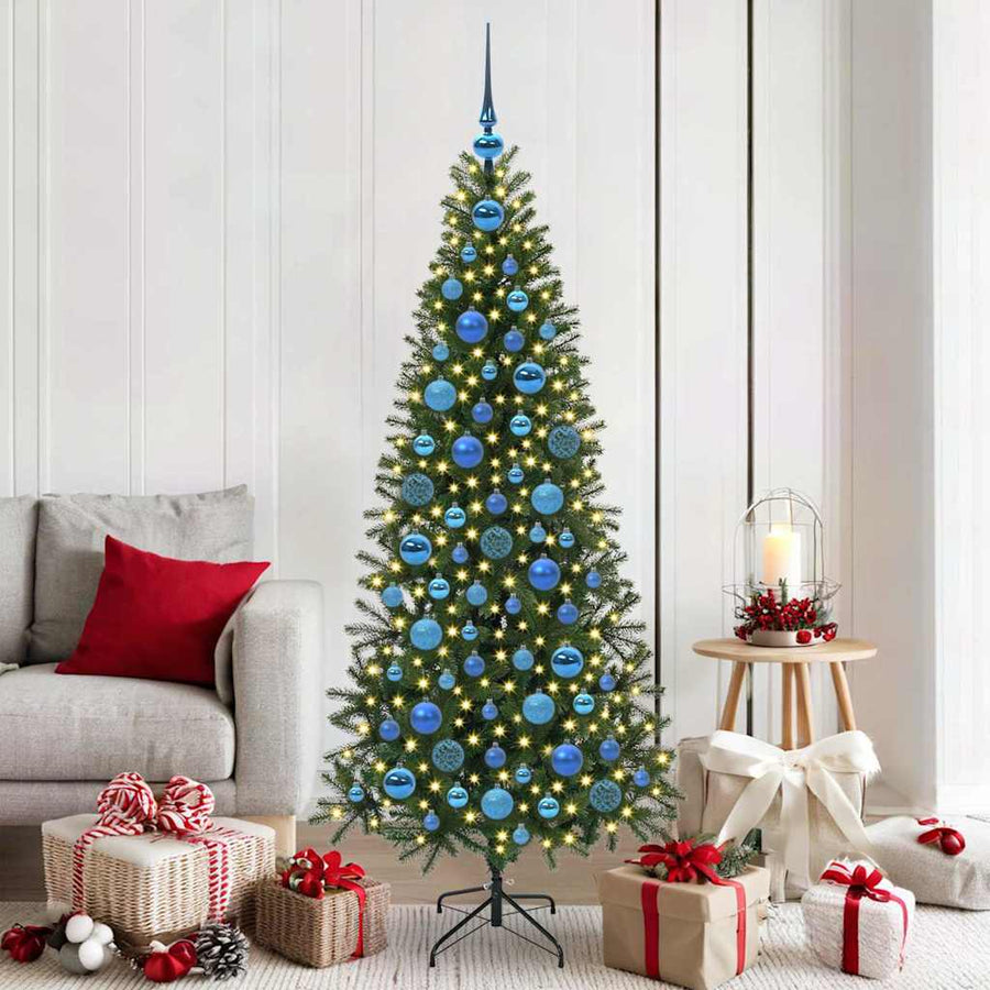 Kerstbal Set met 300 LED 120 pcs Blauw Kunststof