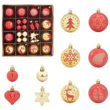 Kerstbal Set 40 pcs Goud en Rood