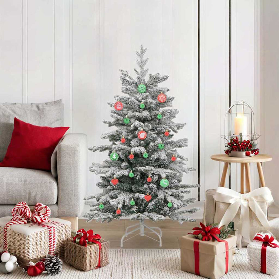 Kerstbal Set 40 pcs Rood en groen