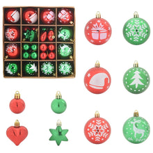 Kerstbal Set 40 pcs Rood en groen