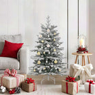 Christmas Bauble Set 40 pcs White and Gold Plastic