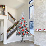 Kerstbal set 4 stuks rood kunststof