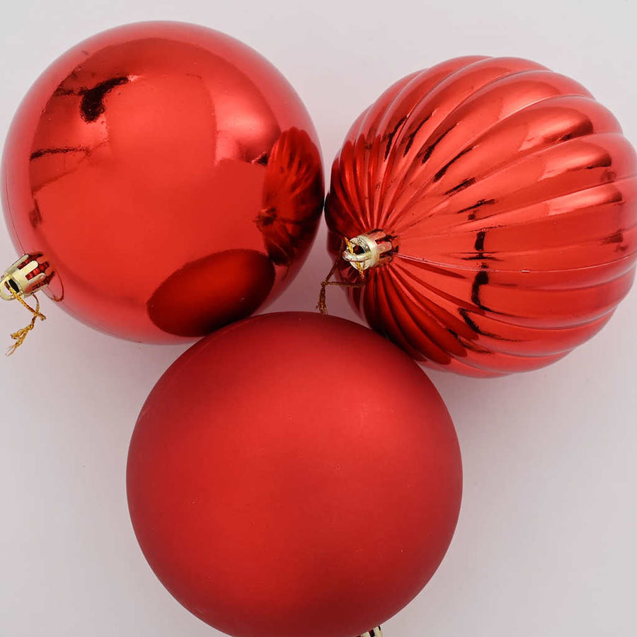 Kerstbal Set 3 pcs Rood