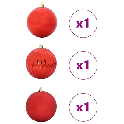 Kerstbal Set 3 pcs Rood