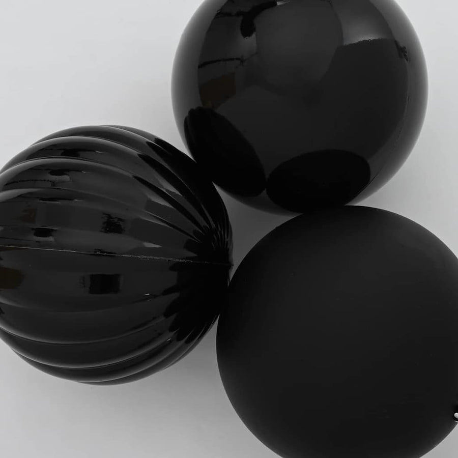 Kerstbal Set 3 pcs Zwart