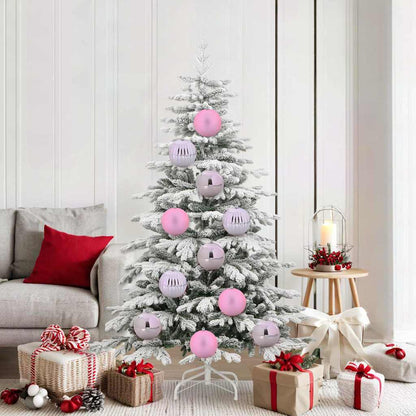 Kerstbal Set 9 pcs Roze