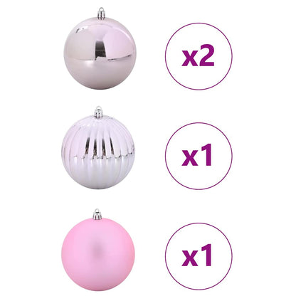 Kerstbal Set 4 pcs Roze