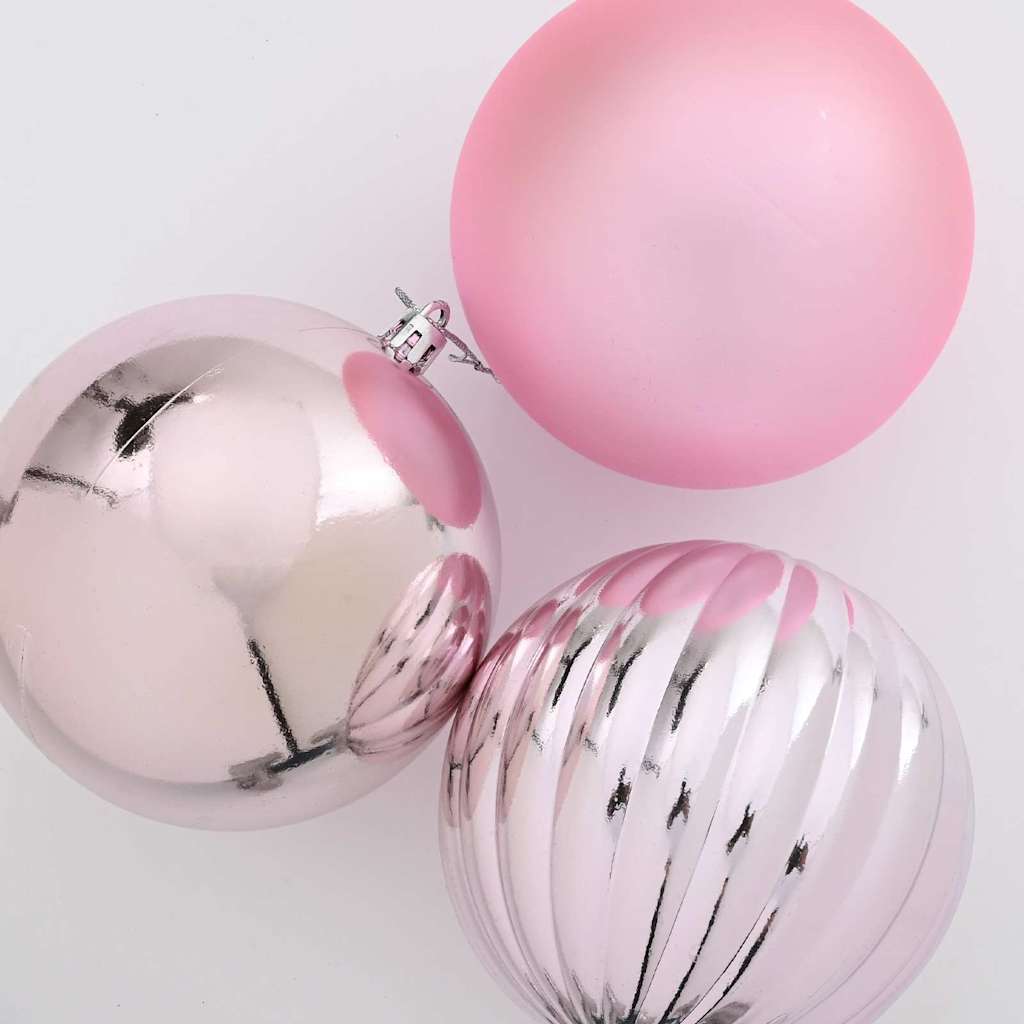 Kerstbal Set 3 pcs Roze