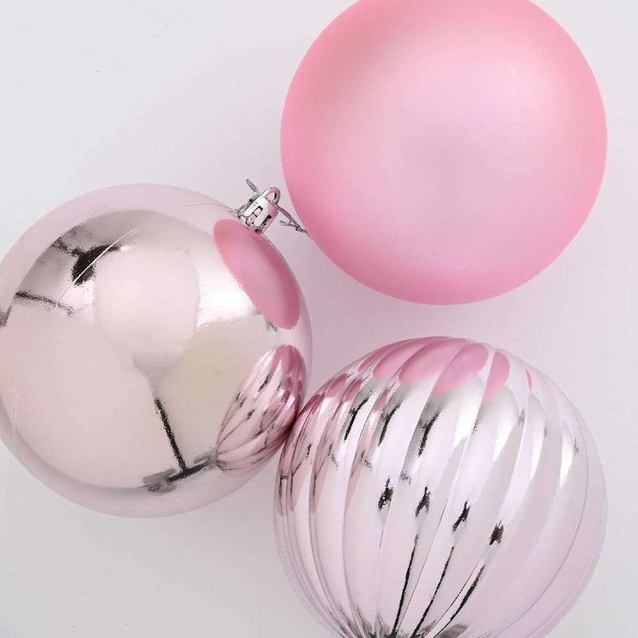 Kerstbal Set 3 pcs Roze