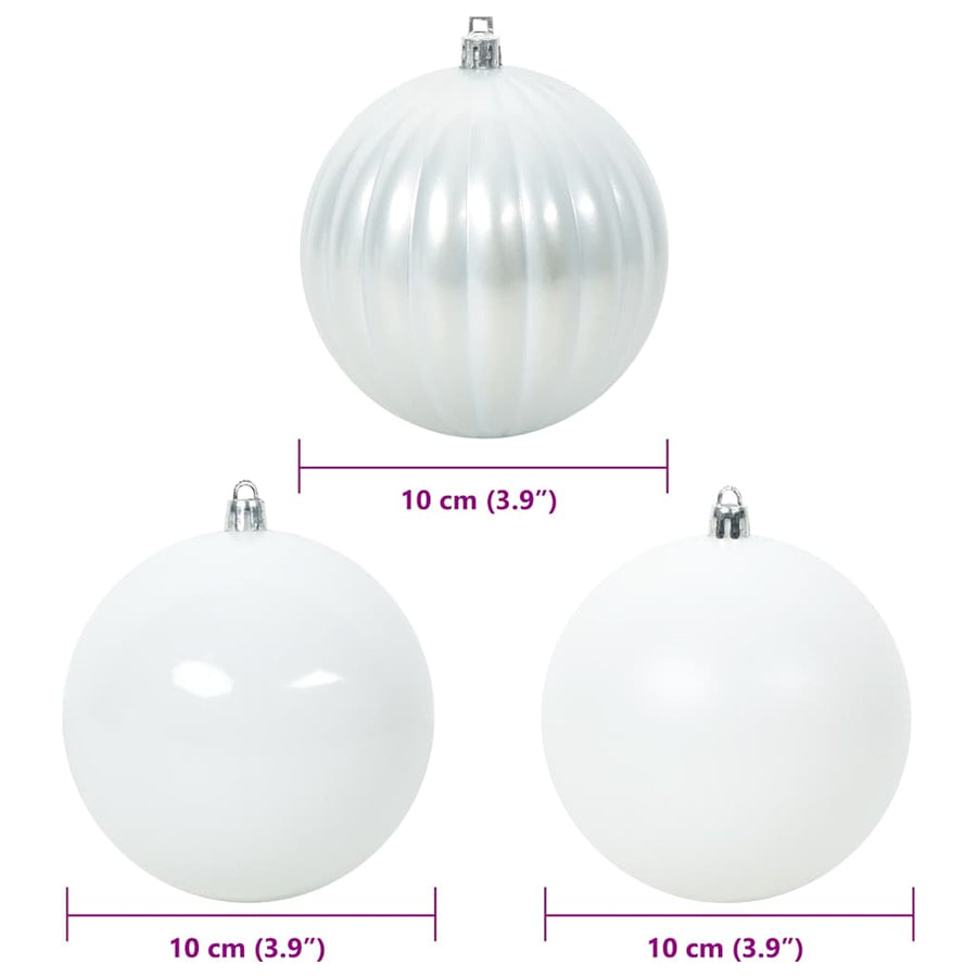 Kerstbal Set 15 pcs Wit