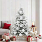Christmas Ball Set XL 9 pcs White Plastic