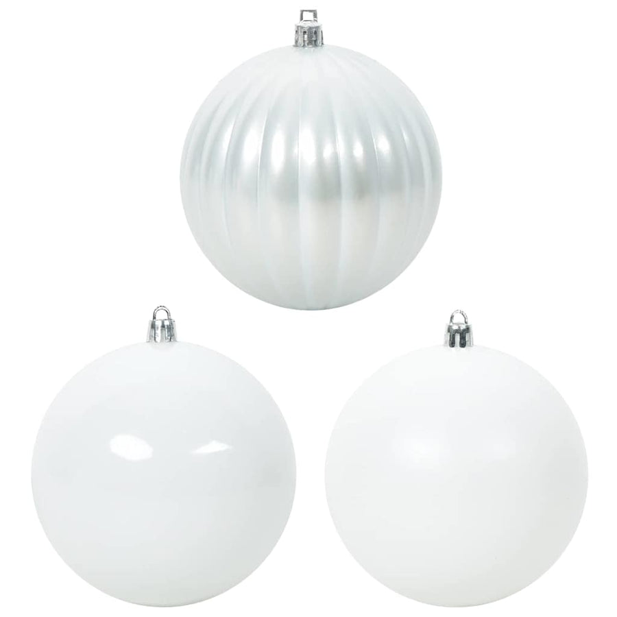 Kerstbal Set 4 pcs Wit