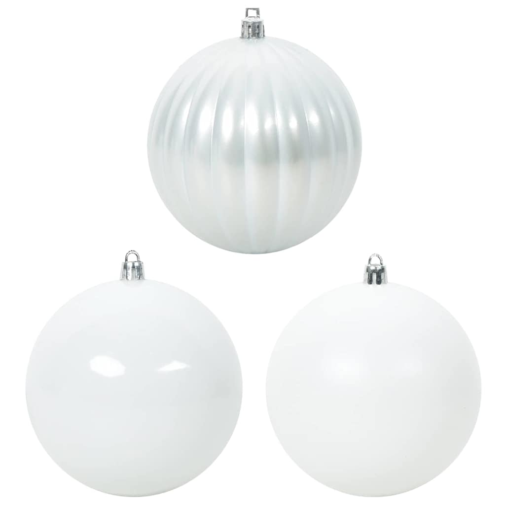 Kerstbal Set 3 pcs Wit