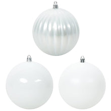 Kerstbal Set 3 pcs Wit