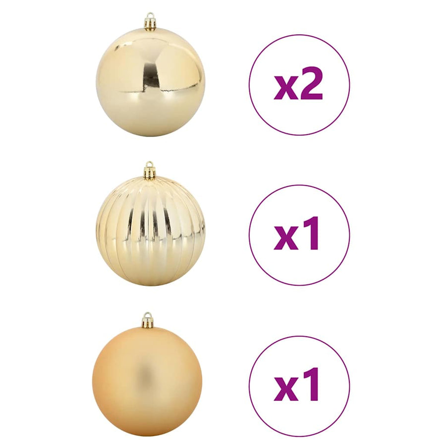 Kerstbal Set 4 pcs Goud