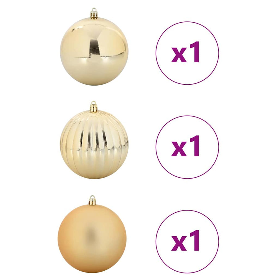 Kerstbal Set 3 pcs Goud