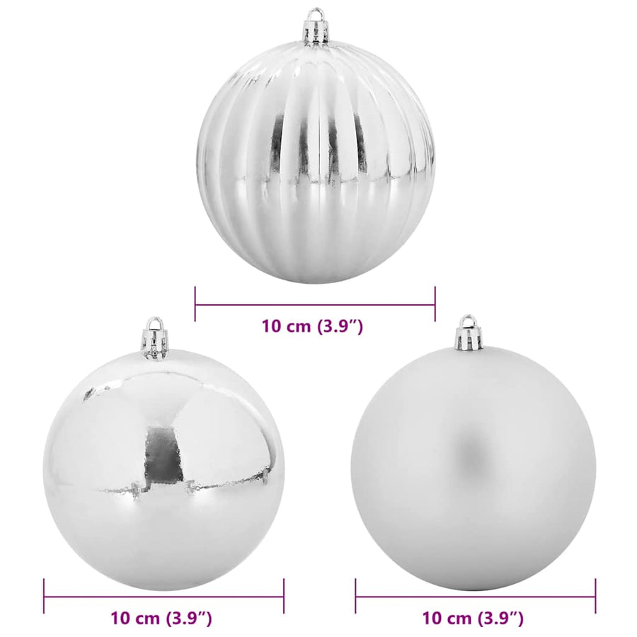 Kerstbal Set 15 pcs Zilver