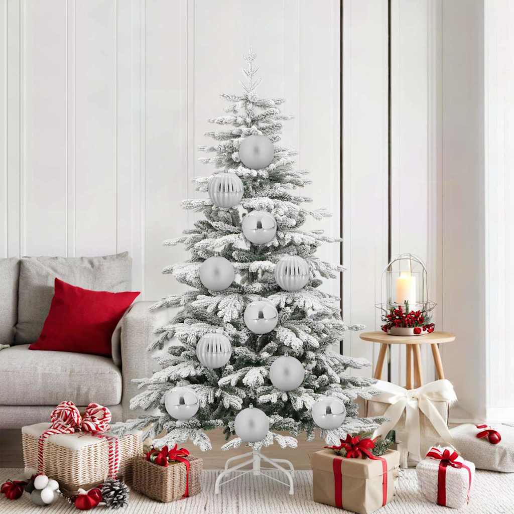 Kerstbal Set 9 pcs Zilver