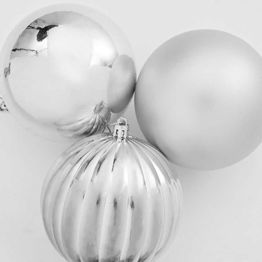 Kerstbal Set Anders 3 pcs Zilver Ø 25 cm