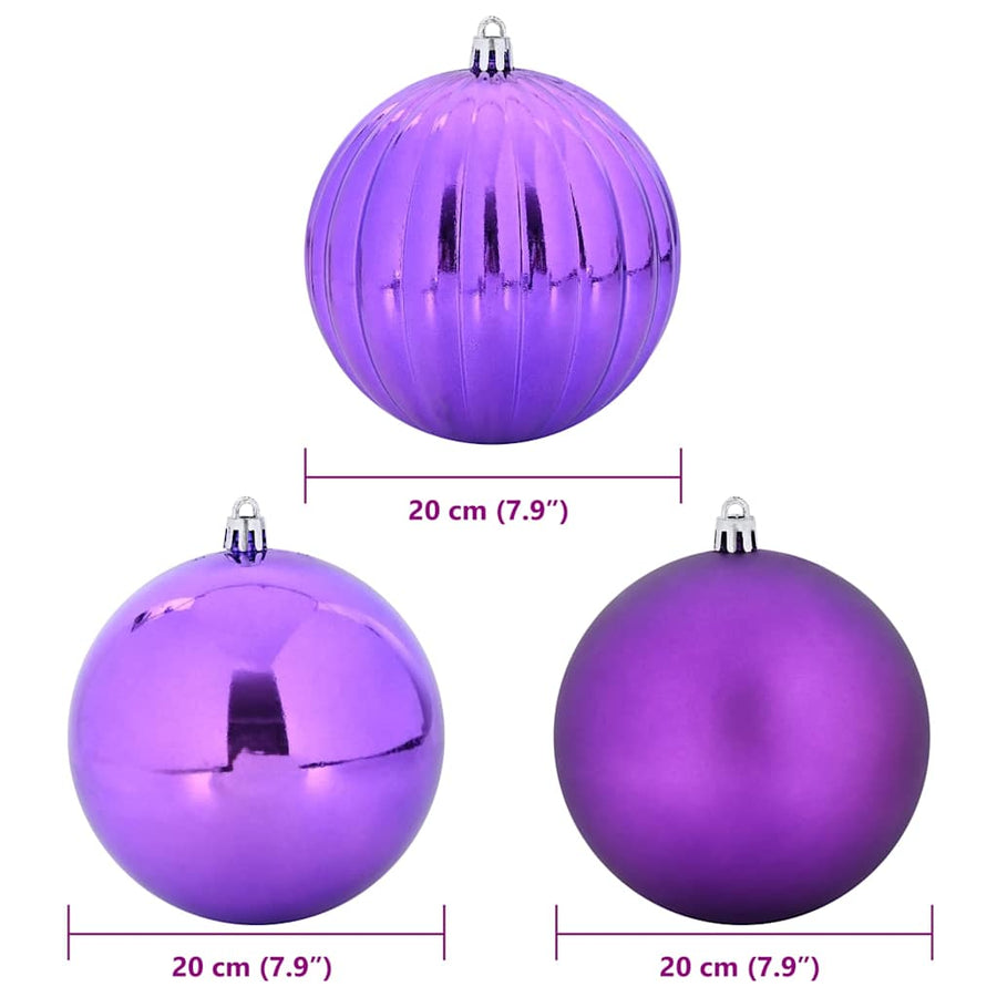 Kerstbal Set 4 pcs Lila