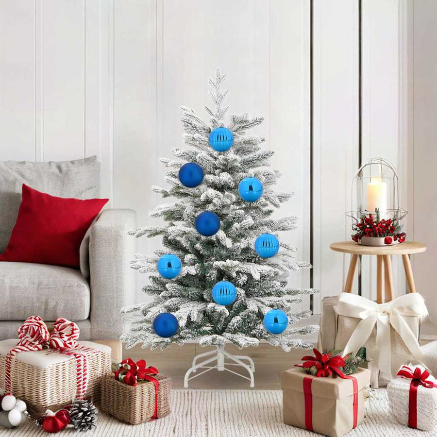 Kerstbal Set Xl 15 Pcs Blauw Kunststof