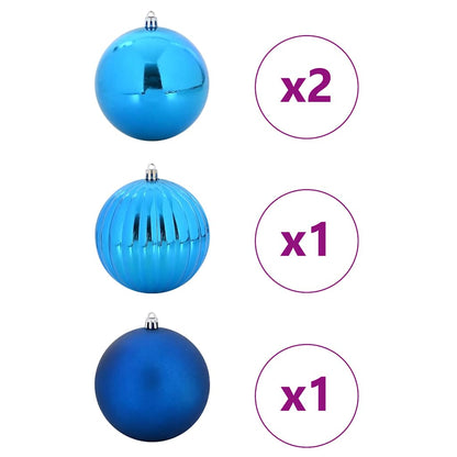 Kerstbal Set 4 pcs Blauw