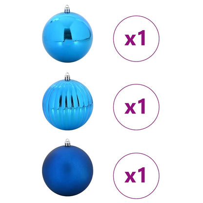 Kerstbal Set 3 pcs Blauw