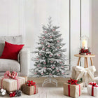 Kerstballen set 50 stuks Ø 5 cm transparant