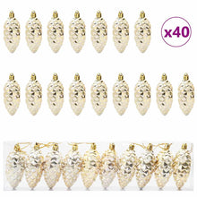 Kerstboomdecoratie 40 pcs Goud