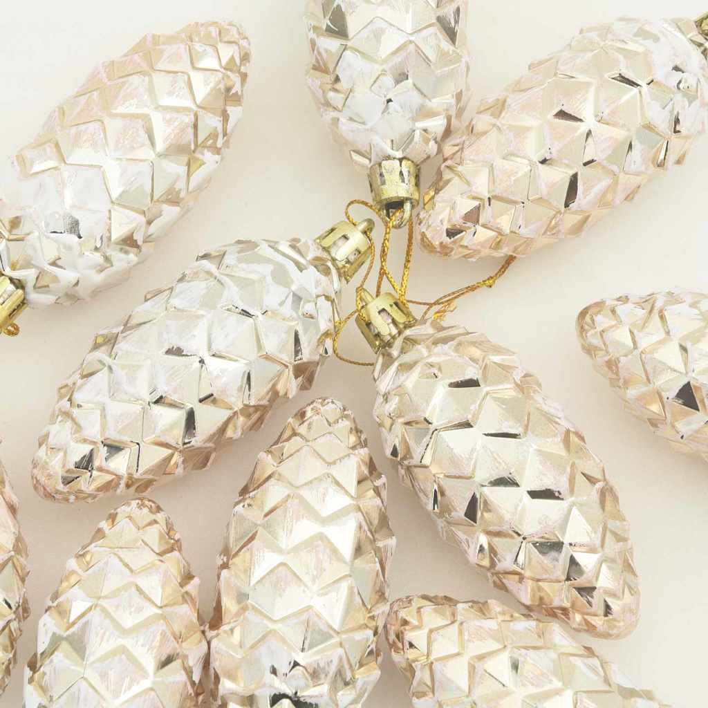 Kerstboomdecoratie 40 pcs champagne