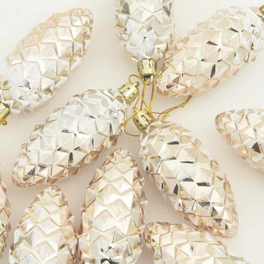 Kerstboomdecoratie 40 pcs champagne
