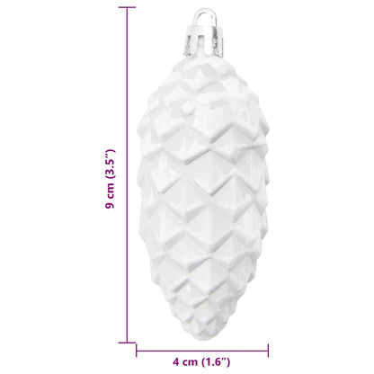 Kerstboomdecoratie 40 pcs Wit
