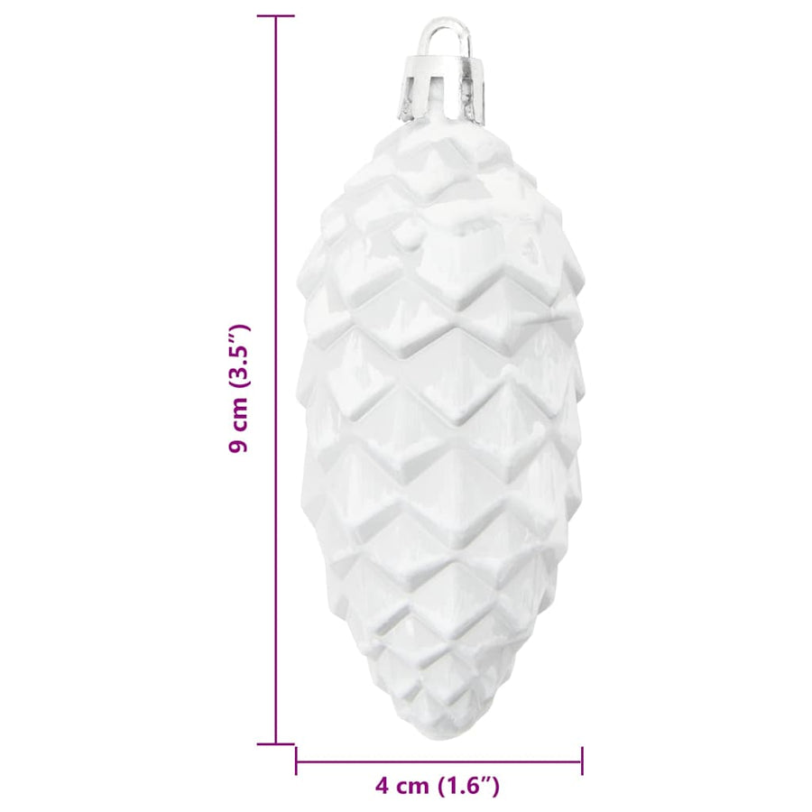 Kerstboomdecoratie 40 pcs Wit