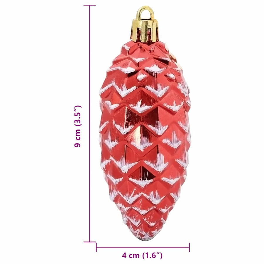 Kerstboomdecoratie 40 pcs Rood