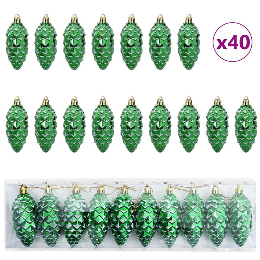Kerstboomdecoratie 40 pcs Groen