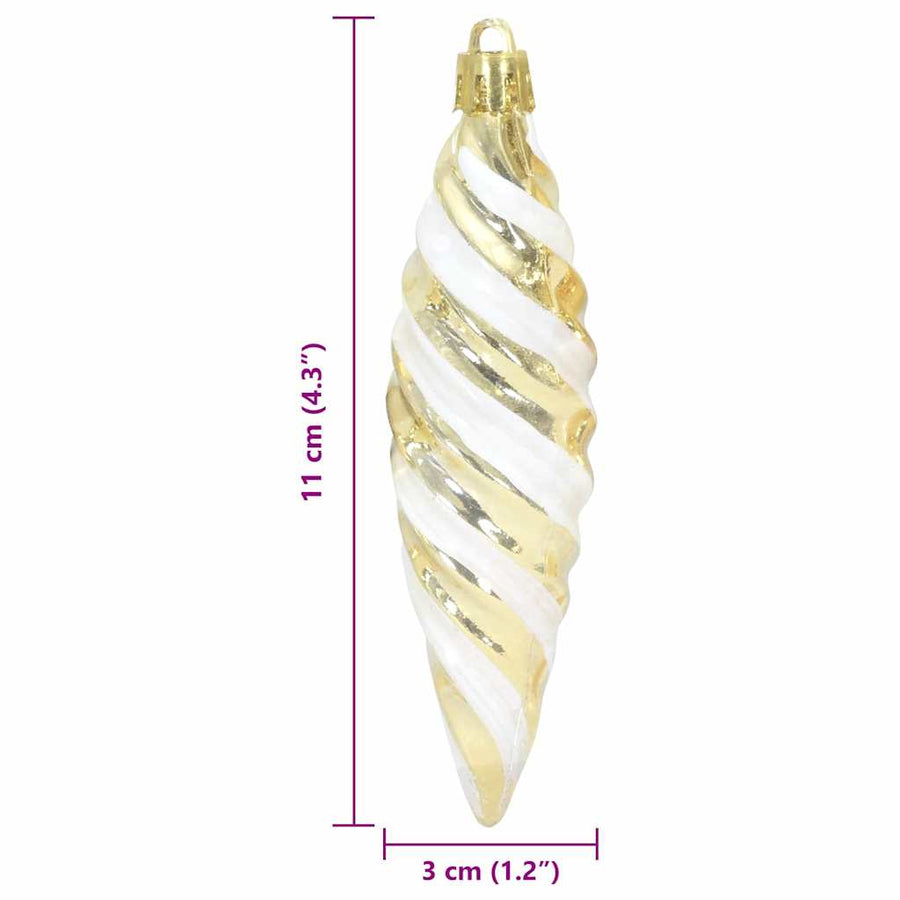 Kerstboomdecoratie 40 pcs Goud