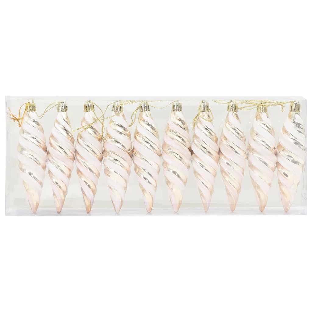 Kerstboomdecoratie 40 pcs champagne