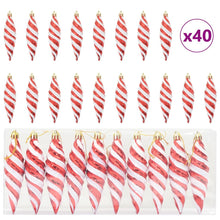 Kerstboomdecoratie 40 pcs Rood