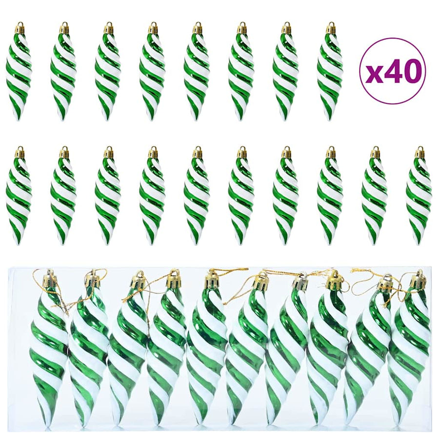 Kerstboomdecoratie 40 pcs Groen