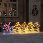 Christmas Decoration with 1224 LED Multicolor 69 x 79 cm PVC
