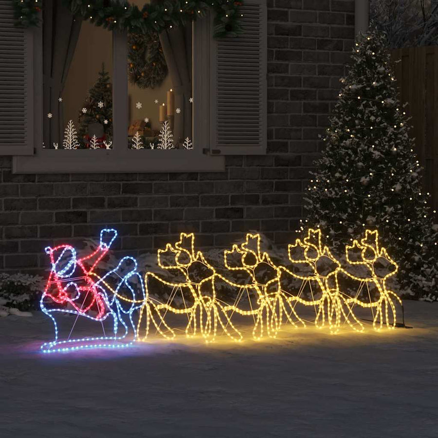 LED Kerstdecoratie Multikleur 69 x 79 cm PVC
