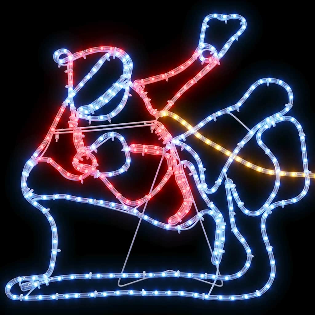 LED Kerstdecoratie Multikleur 69 x 79 cm PVC