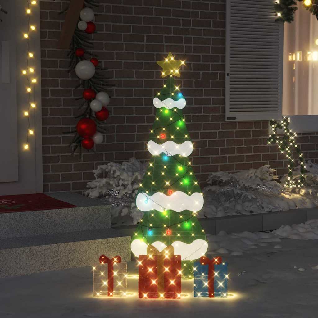 Verlichte Kerstboom met 3 Cadeau Dozen 2D Warm Wit 150 cm