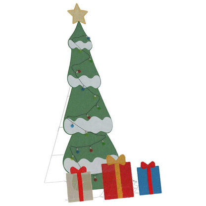 Verlichte Kerstboom met 3 Cadeau Dozen 2D Warm Wit 150 cm