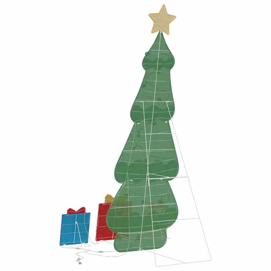 Verlichte Kerstboom met 3 Cadeau Dozen 2D Warm Wit 150 cm