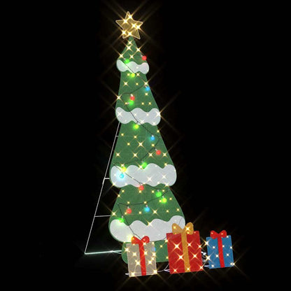 Verlichte Kerstboom met 3 Cadeau Dozen 2D Warm Wit 180 cm