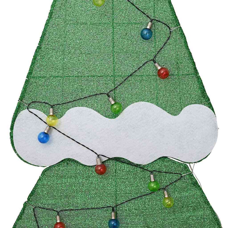 Verlichte Kerstboom met 3 Cadeau Dozen 2D Warm Wit 210 cm