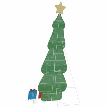 Verlichte Kerstboom met 3 Cadeau Dozen 2D Warm Wit 210 cm