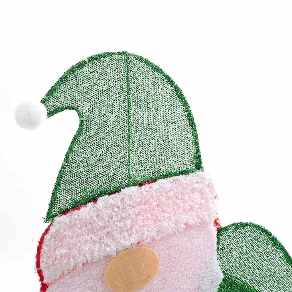 Verlichte Kerstman Warmwit 62 x 70 cm Lurexfabric